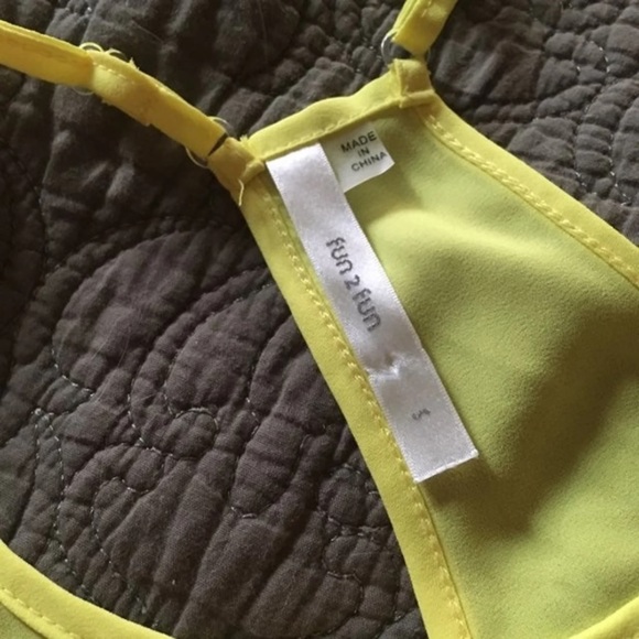 BRAND New- Yellow Adjustable Tank - Picture 3 of 4